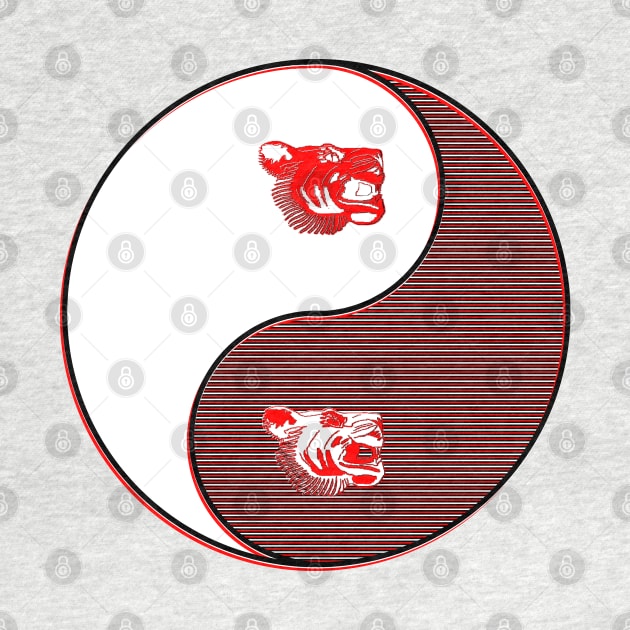 yin yang balance harmony design eastern philosophy tiger by 4rpixs